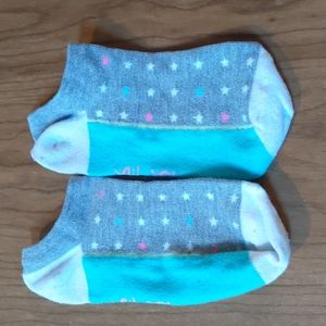 Gray Turquoise Socks.